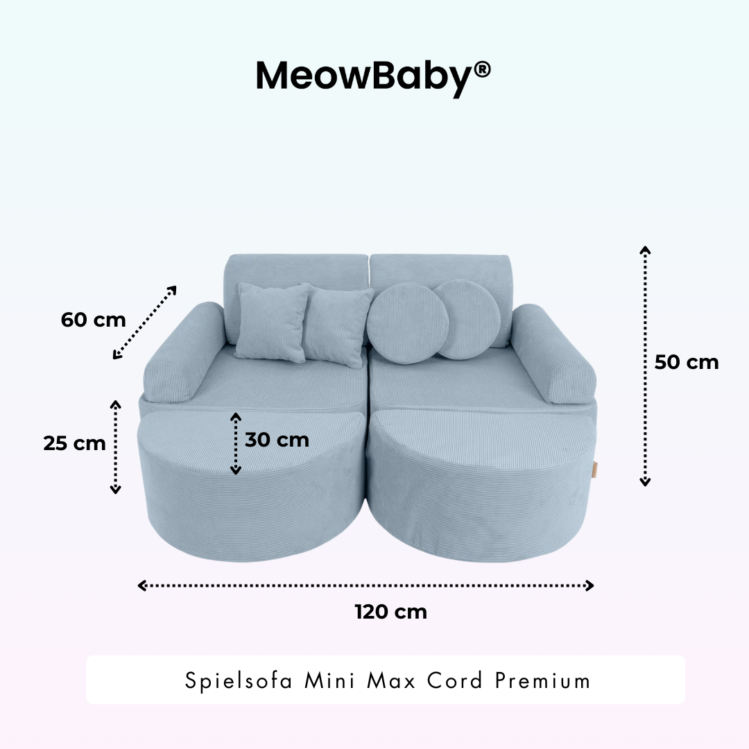 MeowBaby Spielsofa Mini Max Cord Premium