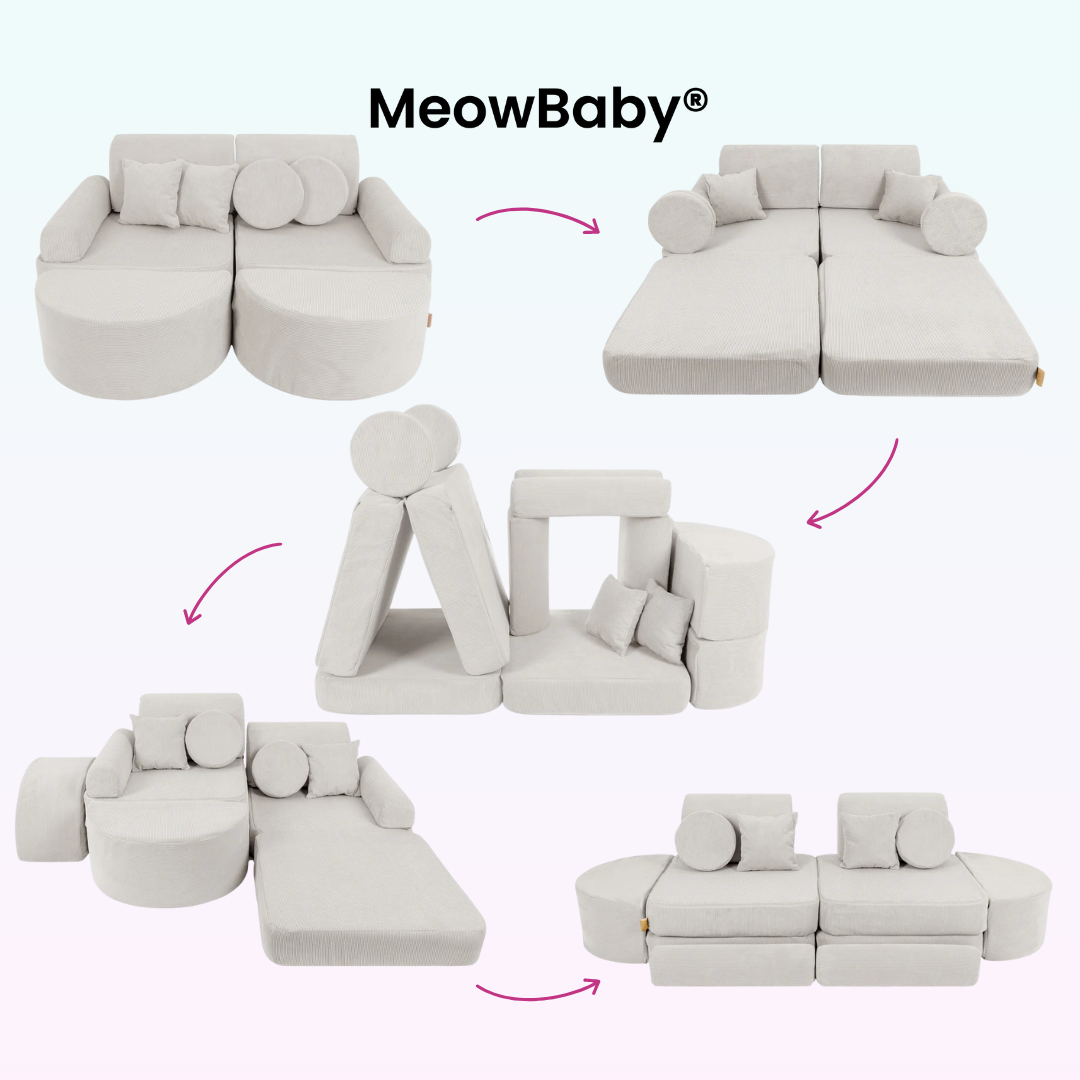 MeowBaby Spielsofa Mini Max Cord Premium
