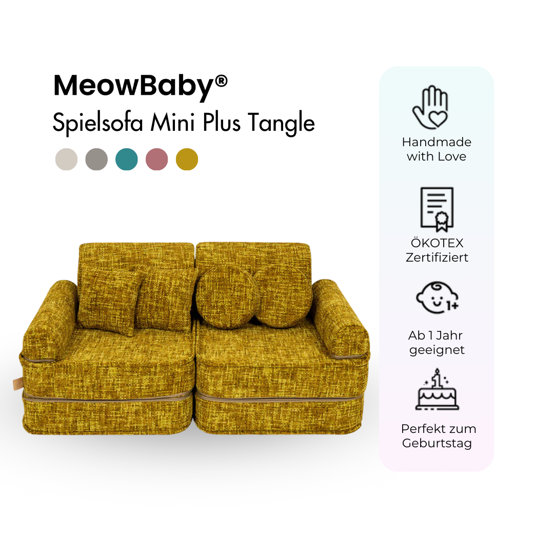 MeowBaby Play Sofa Mini Plus Tangle - Marshmallow Beige