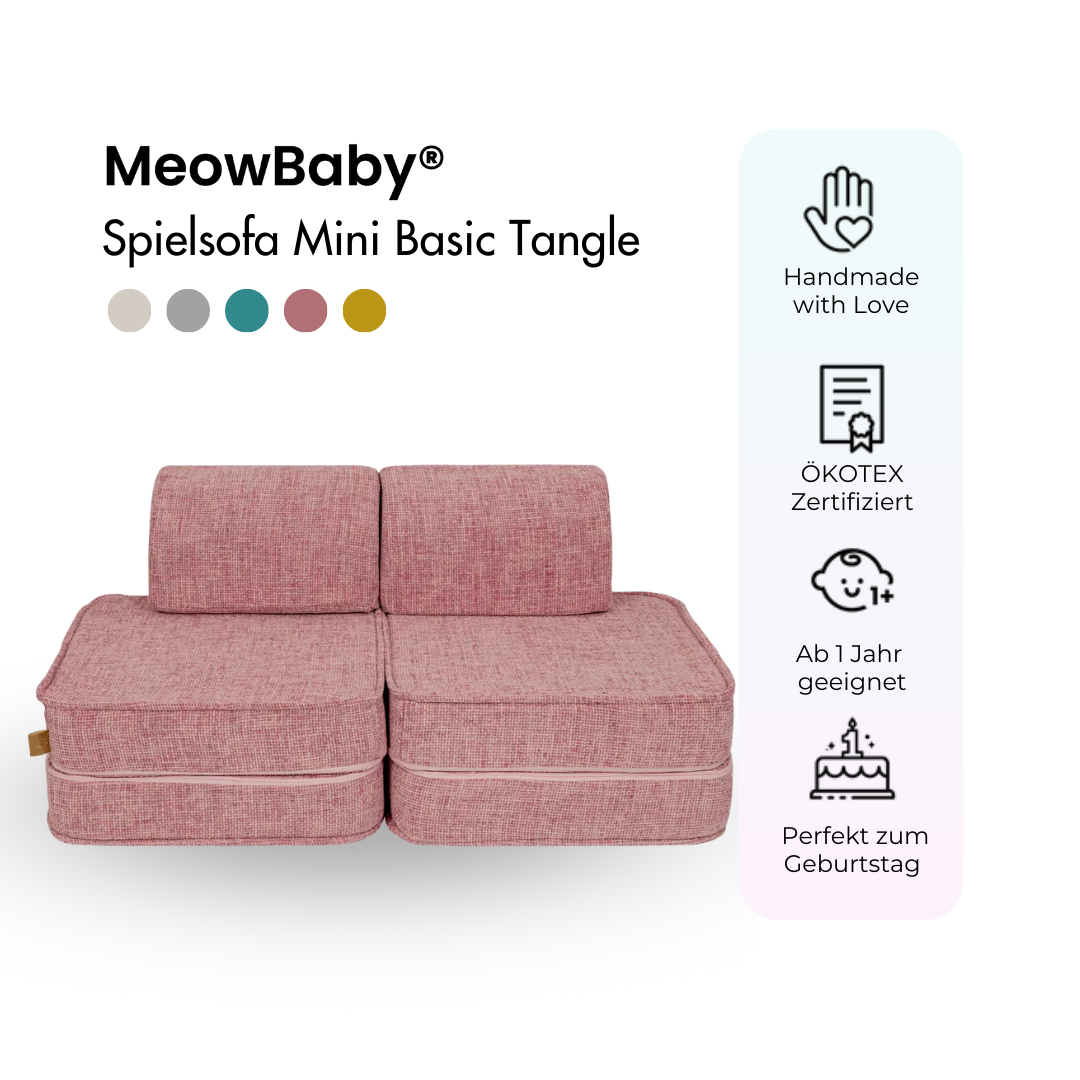 MeowBaby Spielsofa Mini Basic Tangle - Cozy Chenille Edition