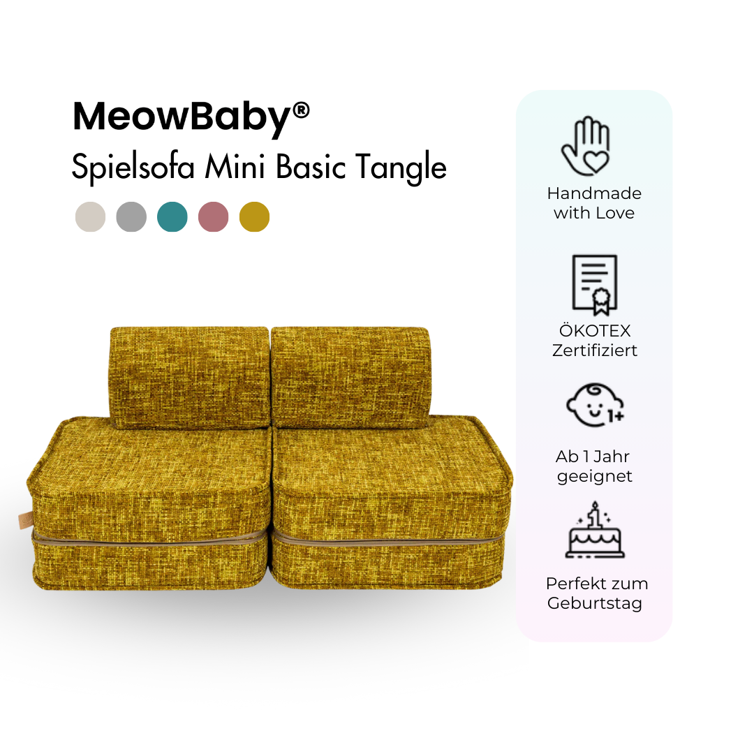 MeowBaby Spielsofa Mini Basic Tangle - Cozy Chenille Edition