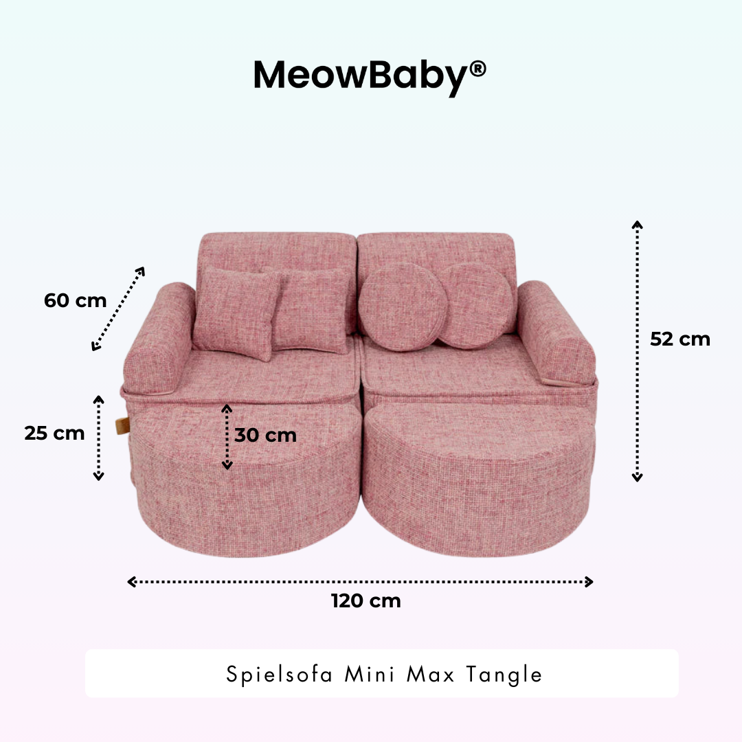 MeowBaby Spielsofa Mini Max Tangle - Cozy Chenille Edition