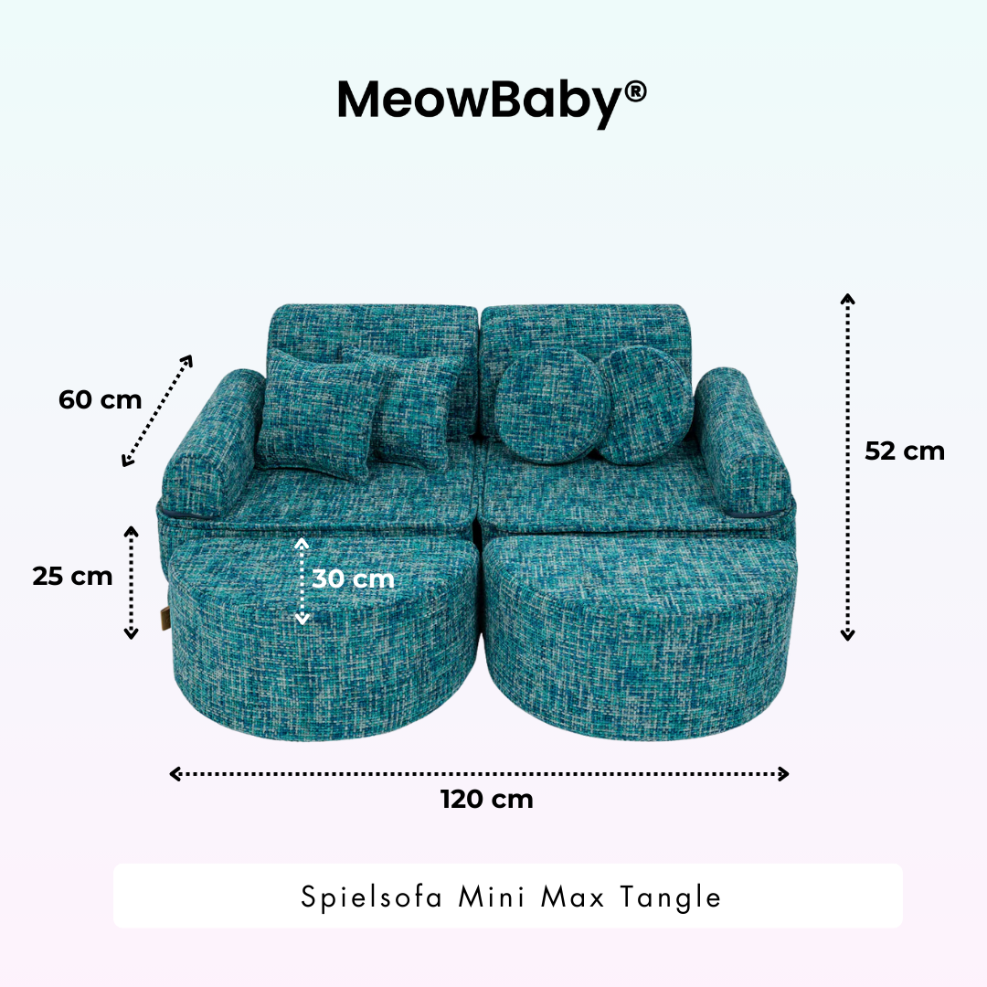MeowBaby Spielsofa Mini Max Tangle - Cozy Chenille Edition