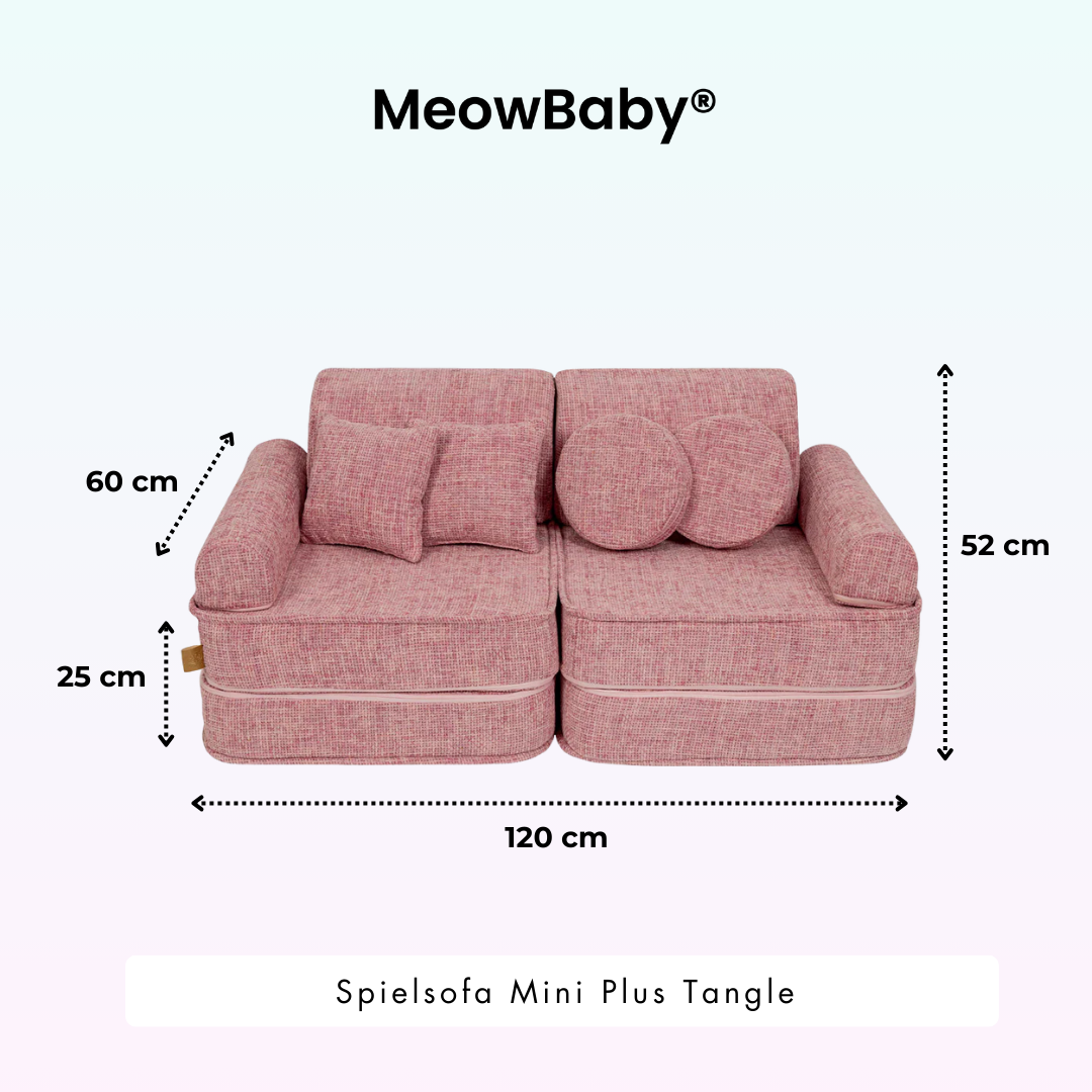 MeowBaby Play Sofa Mini Plus Tangle - Marshmallow Beige