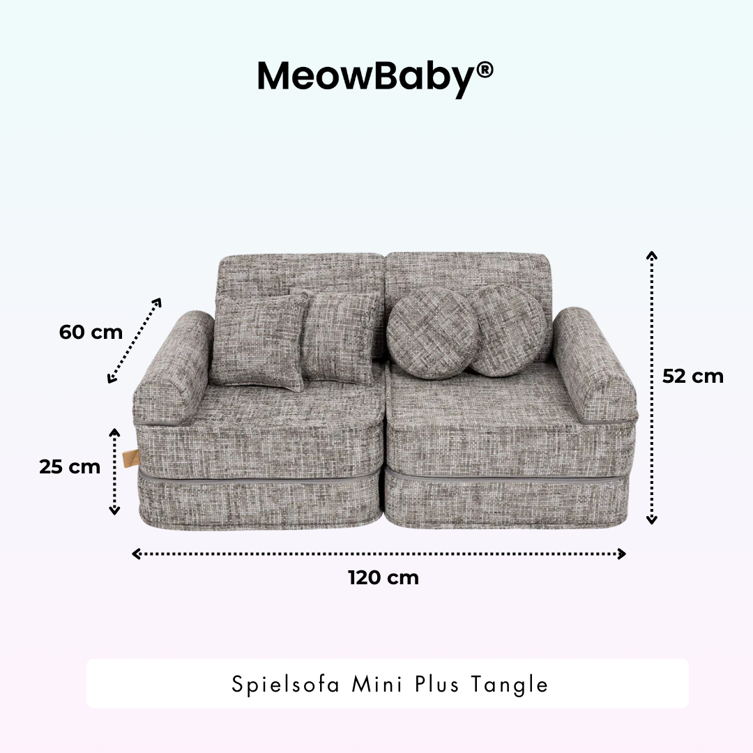 MeowBaby Play Sofa Mini Plus Tangle - Marshmallow Beige