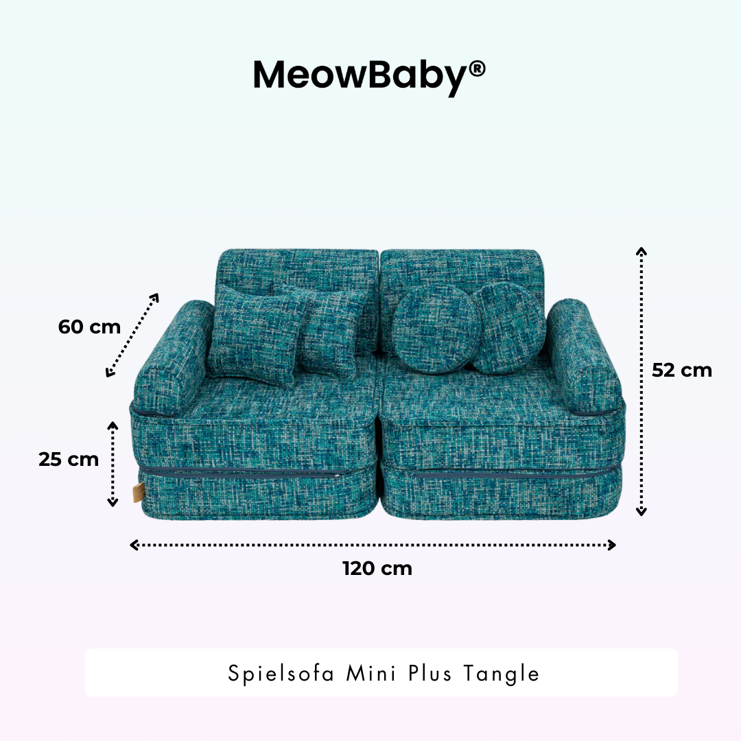 MeowBaby Play Sofa Mini Plus Tangle - Marshmallow Beige