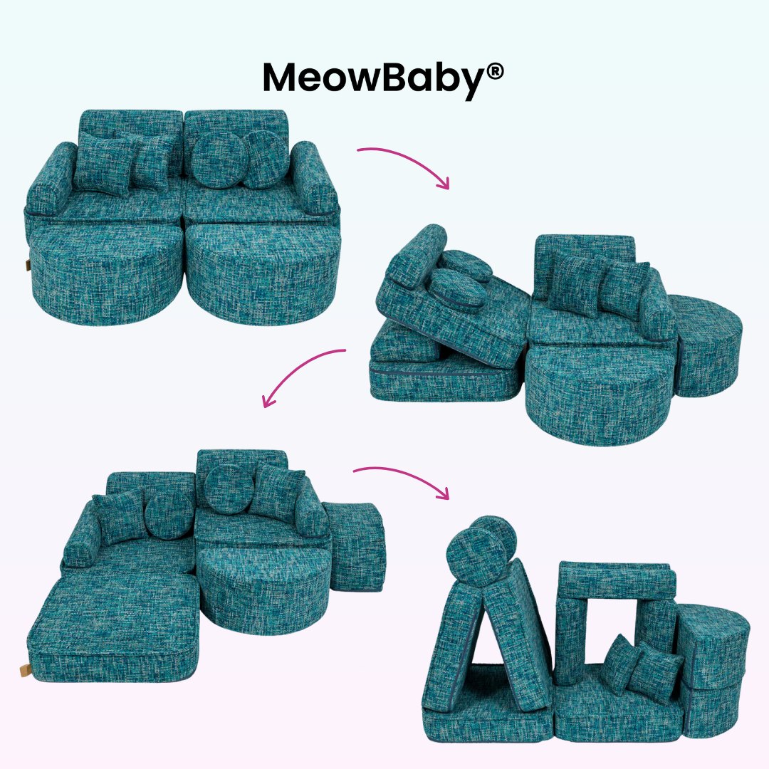 MeowBaby Spielsofa Mini Max Tangle - Cozy Chenille Edition