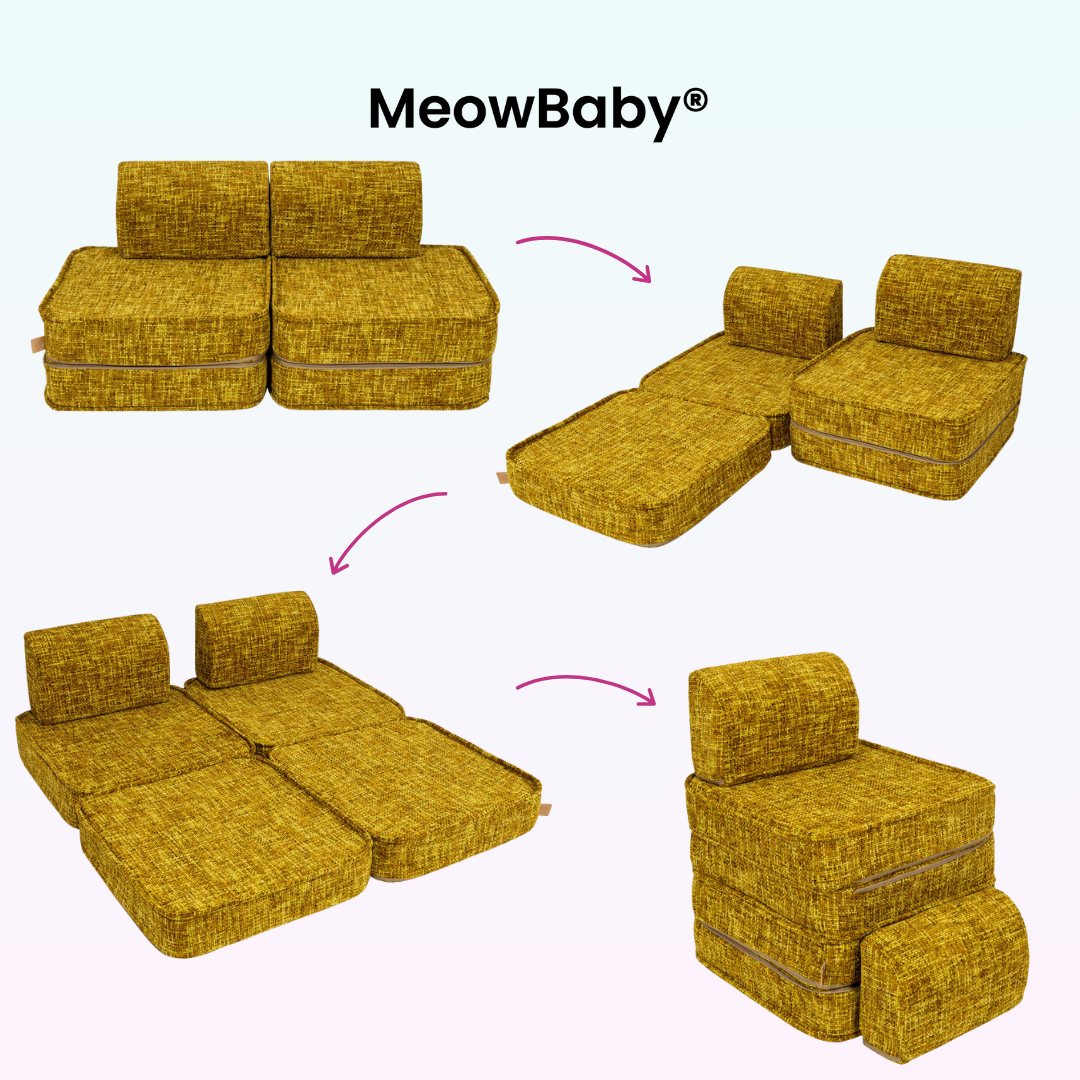 MeowBaby Spielsofa Mini Basic Tangle - Cozy Chenille Edition