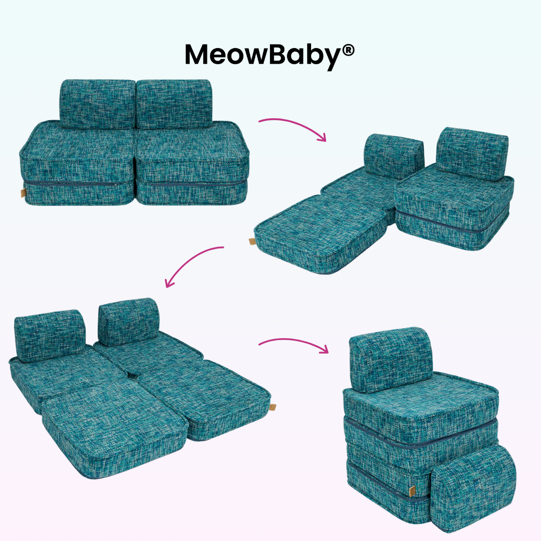 MeowBaby Spielsofa Mini Basic Tangle - Cozy Chenille Edition