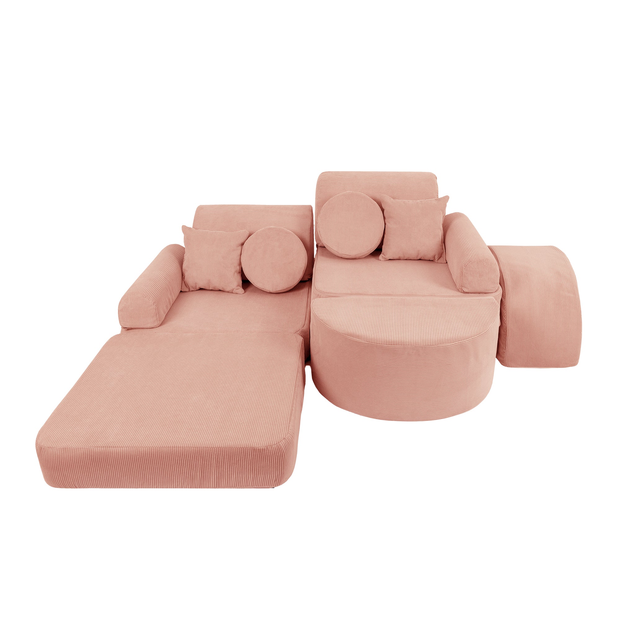 MeowBaby Spielsofa Mini Max Cord Premium - rusty red