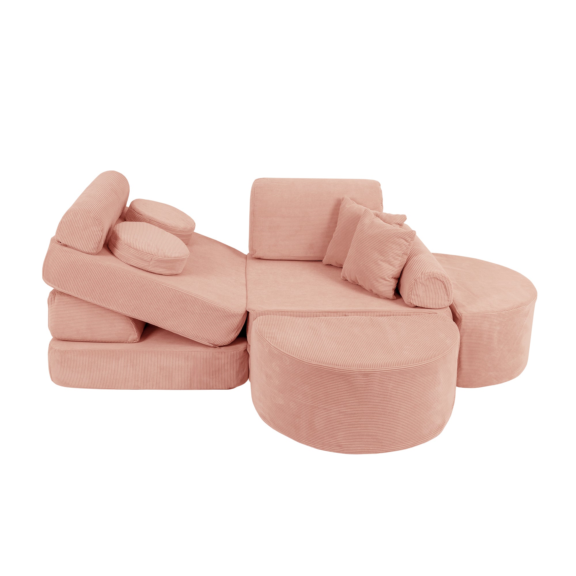 MeowBaby Spielsofa Mini Max Cord Premium - rusty red