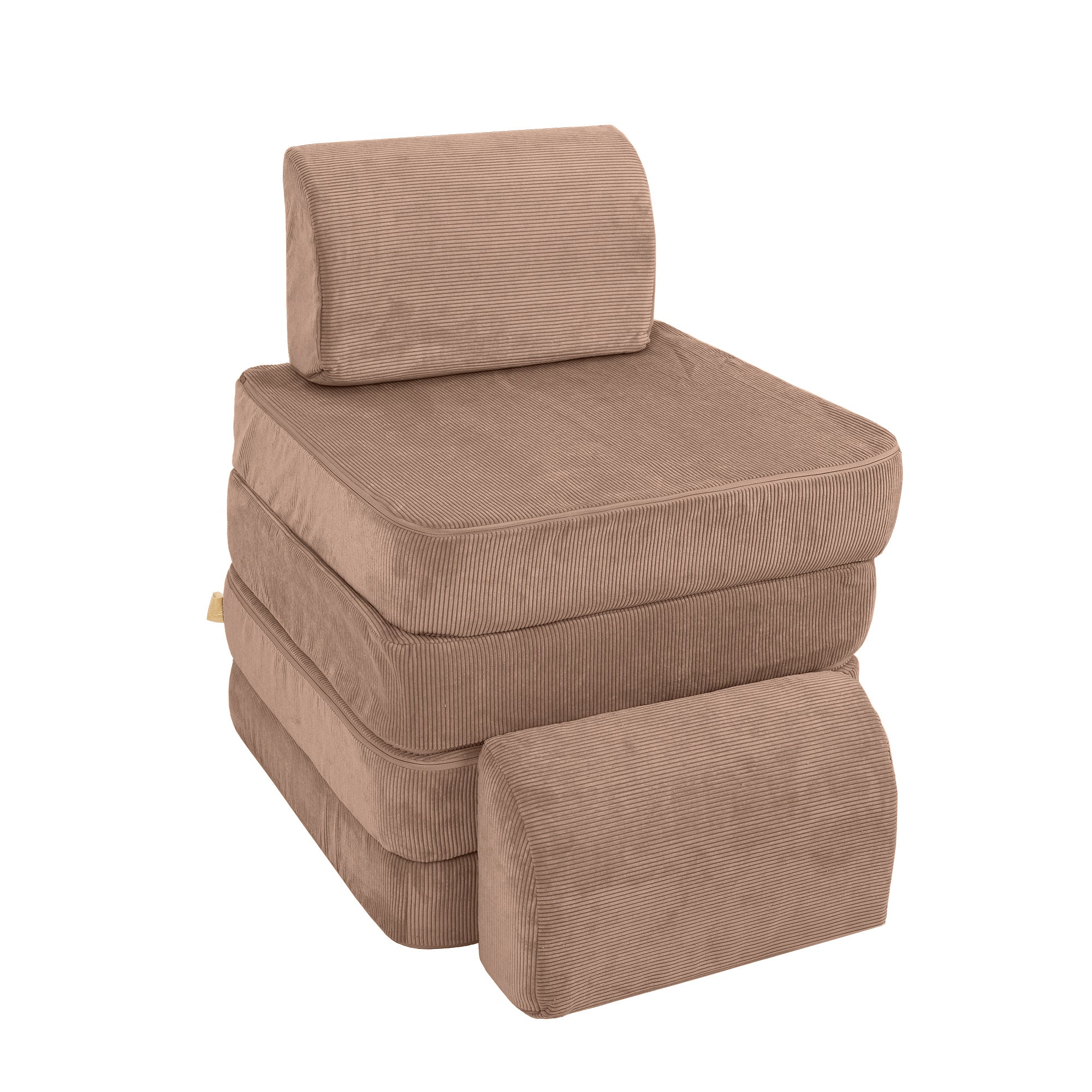 MeowBaby Spielsofa Mini Basic Cord Premium - braun