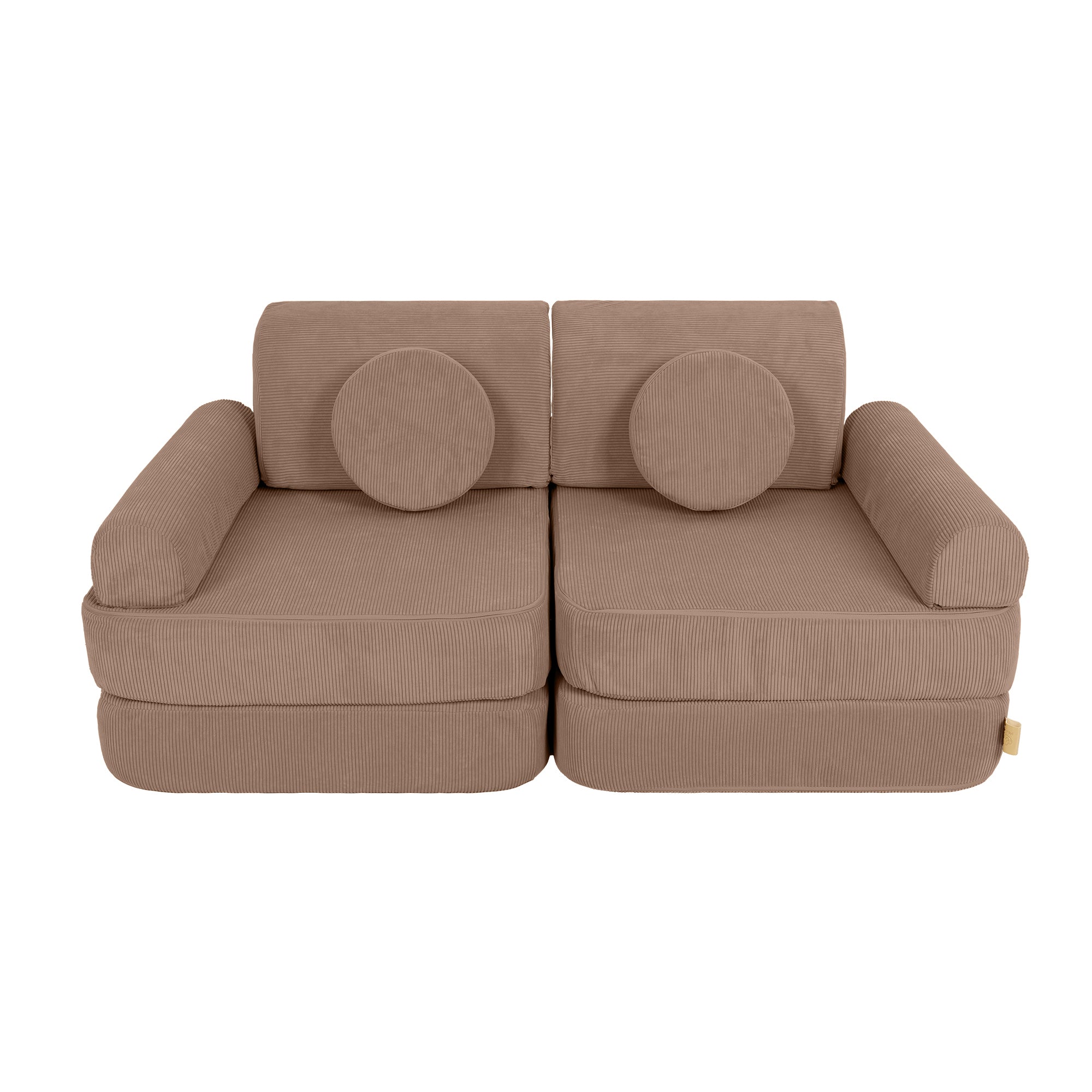 MeowBaby Spielsofa Mini Plus Cord Premium - braun