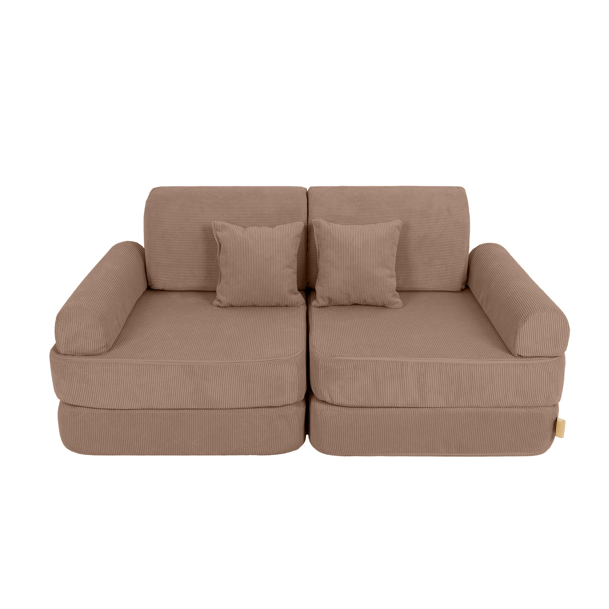 MeowBaby Spielsofa Mini Plus Cord Premium - braun