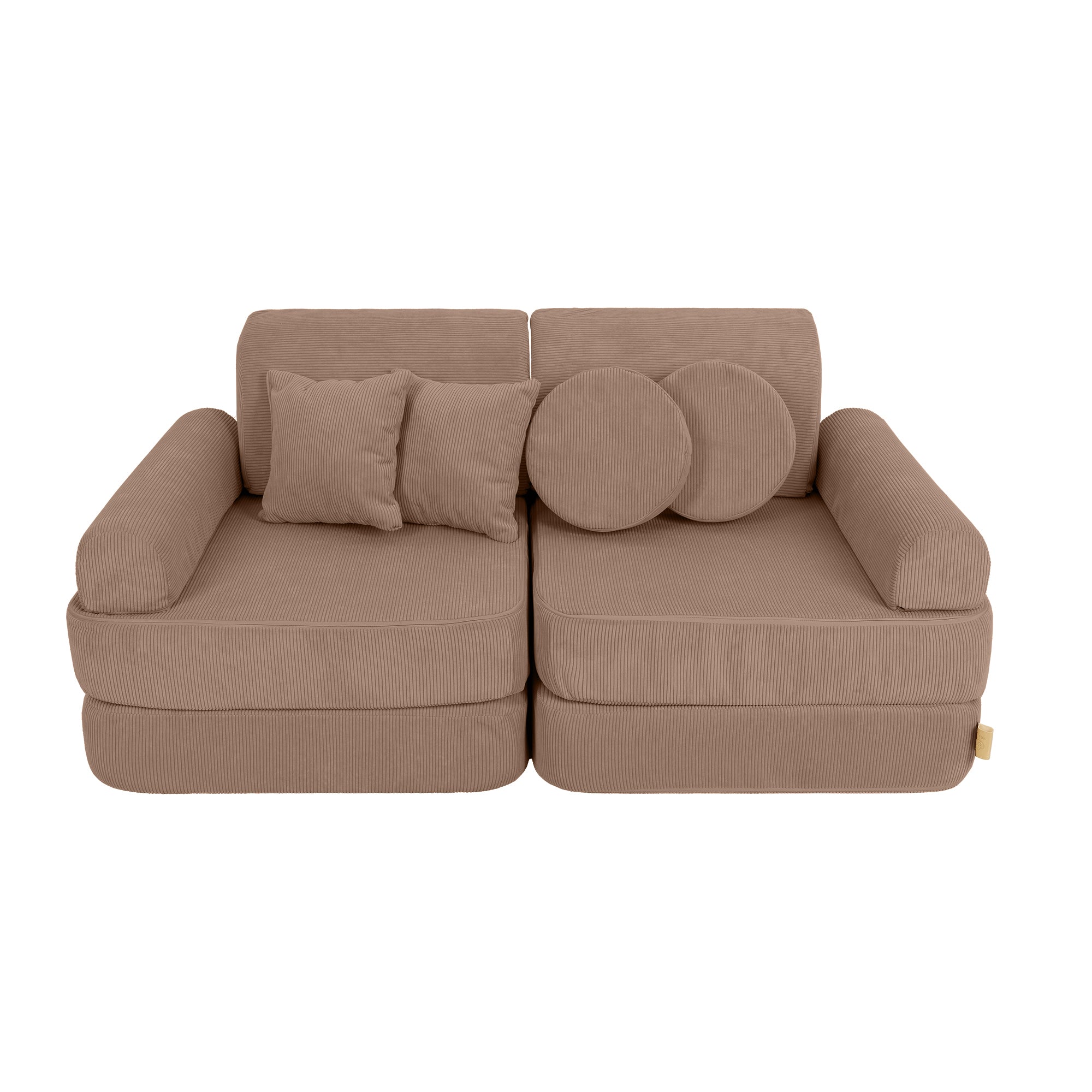 MeowBaby Spielsofa Mini Plus Cord Premium - braun