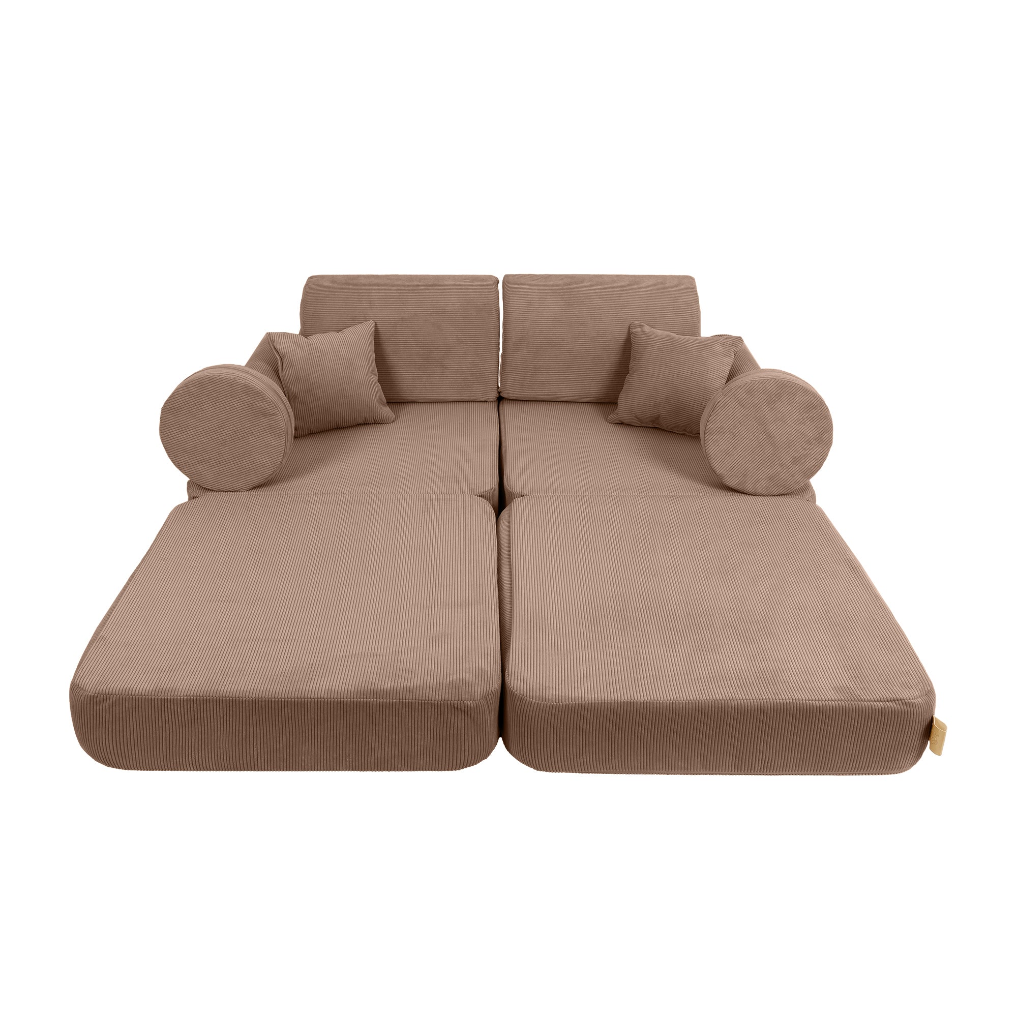 MeowBaby Spielsofa Mini Plus Cord Premium - braun