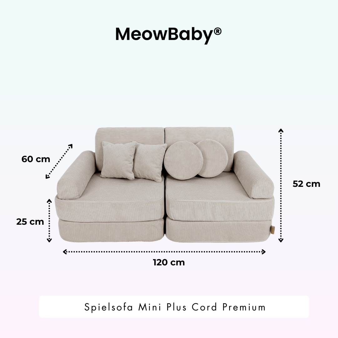 MeowBaby Spielsofa Mini Plus Cord Premium