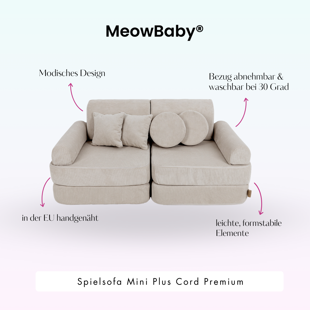 MeowBaby Spielsofa Mini Plus Cord Premium