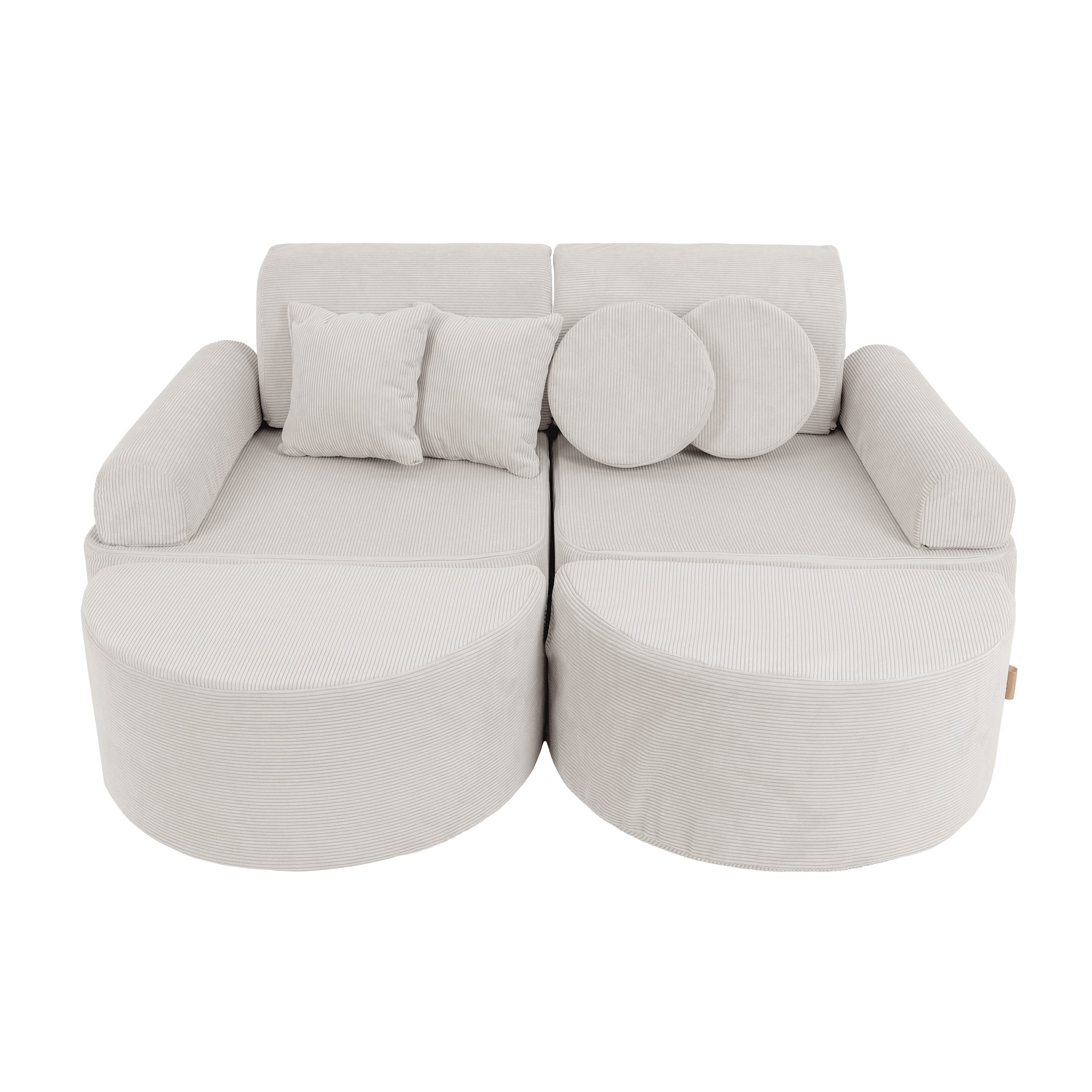 MeowBaby Spielsofa Mini Max Cord Premium - grau