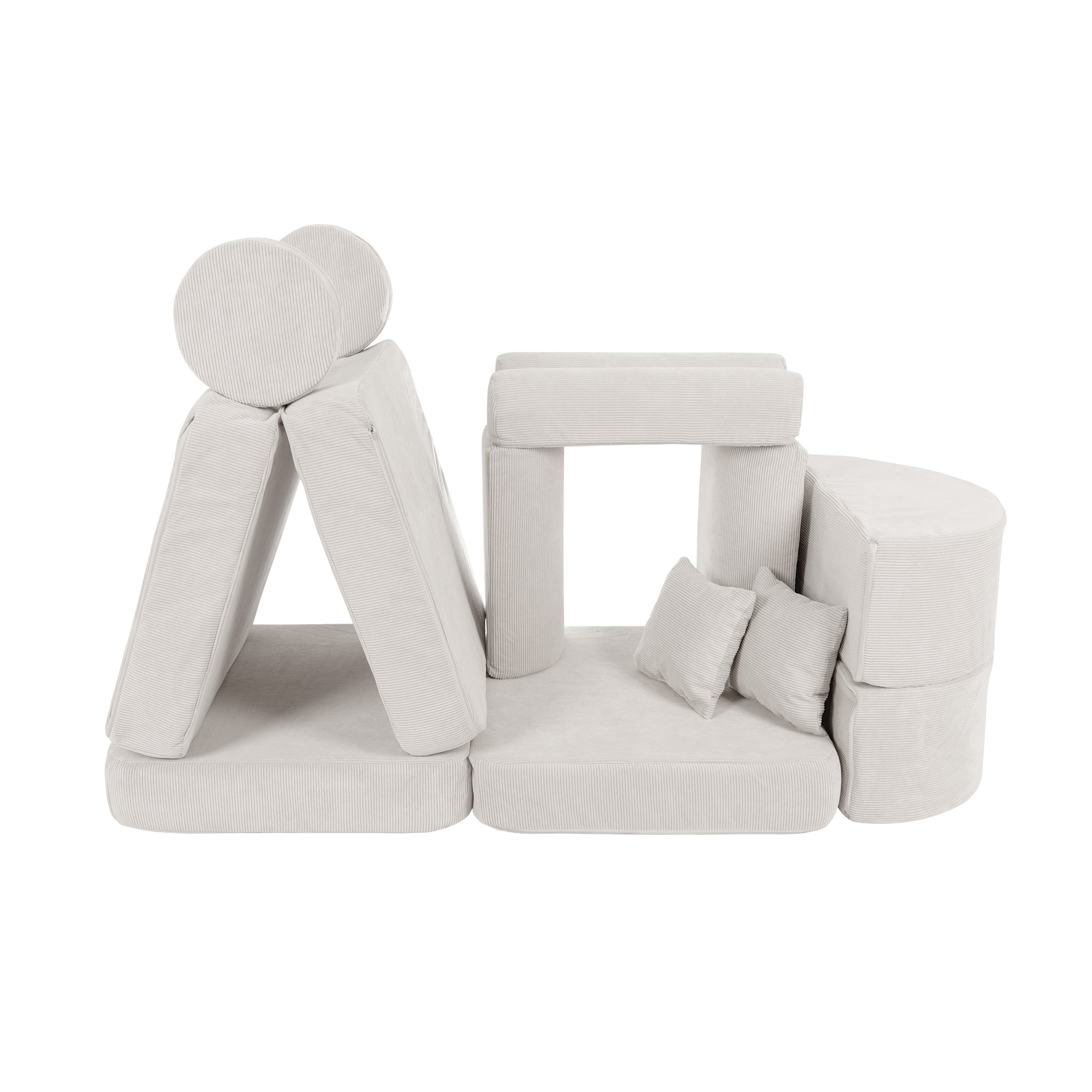 MeowBaby Spielsofa Mini Max Cord Premium - grau