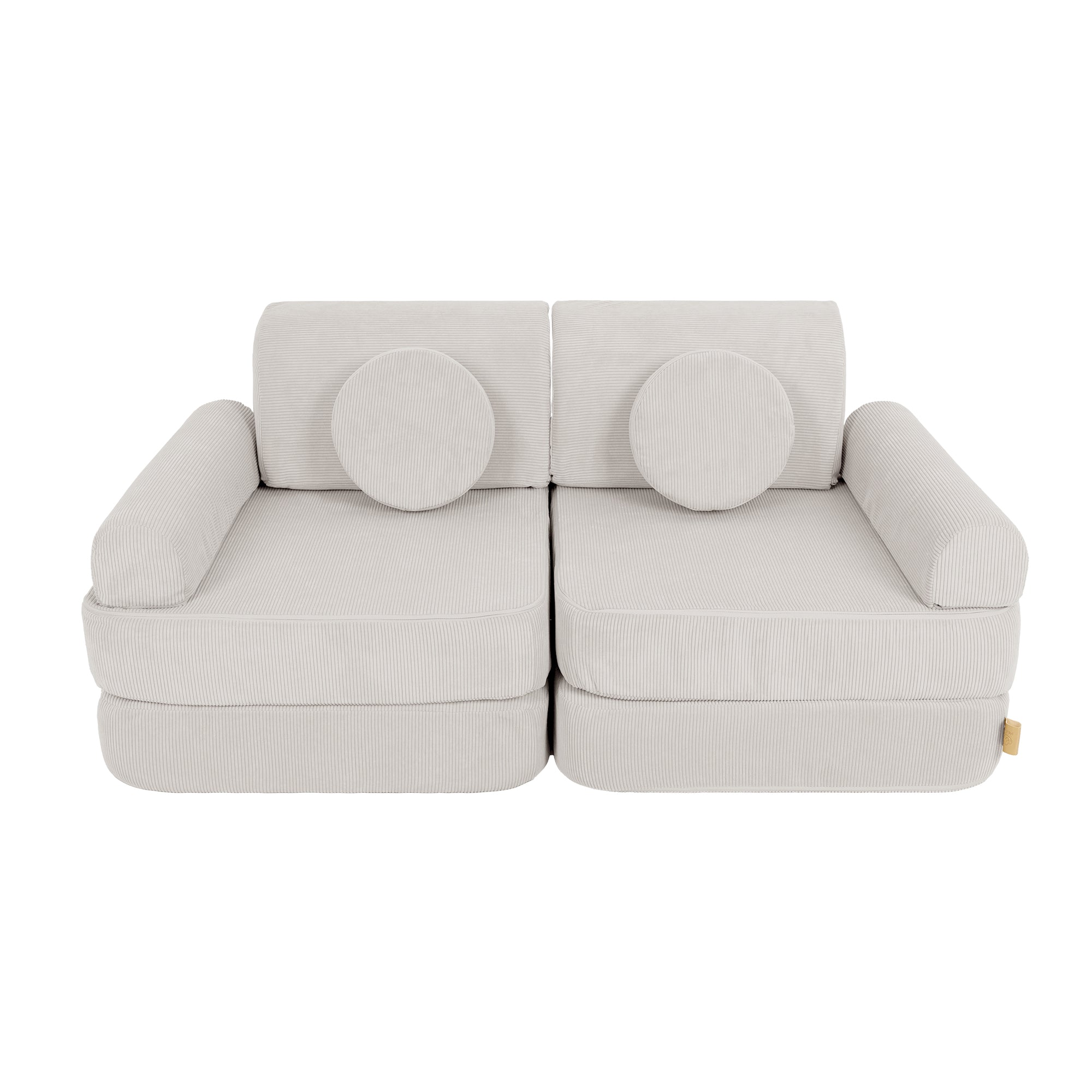 MeowBaby Spielsofa Mini Plus Cord Premium - grau