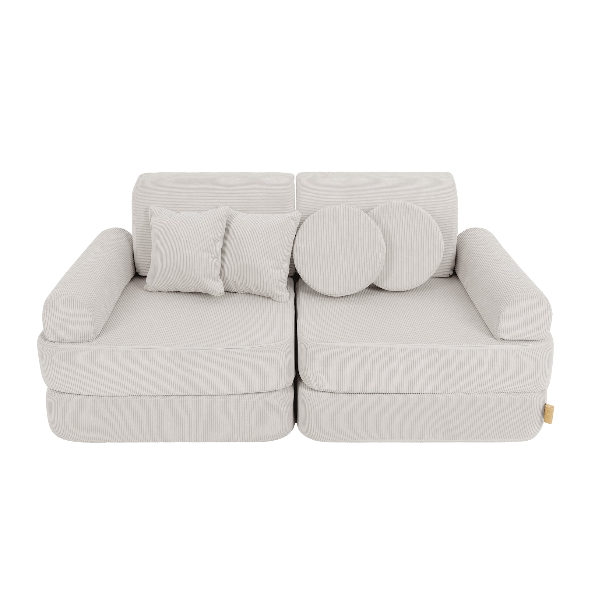 MeowBaby Spielsofa Mini Plus Cord Premium - grau