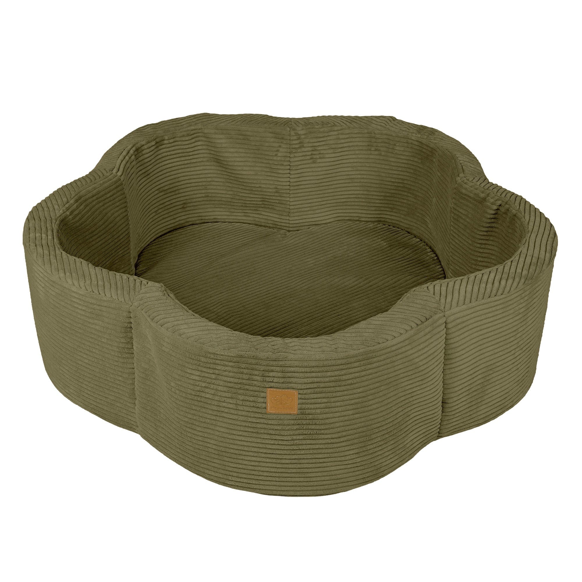 Meowbaby Aesthetic Khaki Blümchen – Bällebad für Kinder | Bälle zur Auswahl 