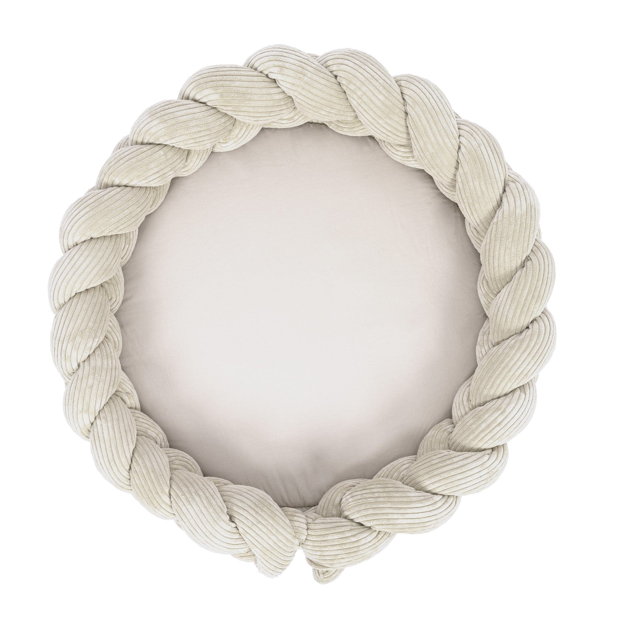 Baby Nest with Play Mat & Crib Bumper Braid – Aesthetic Ecru