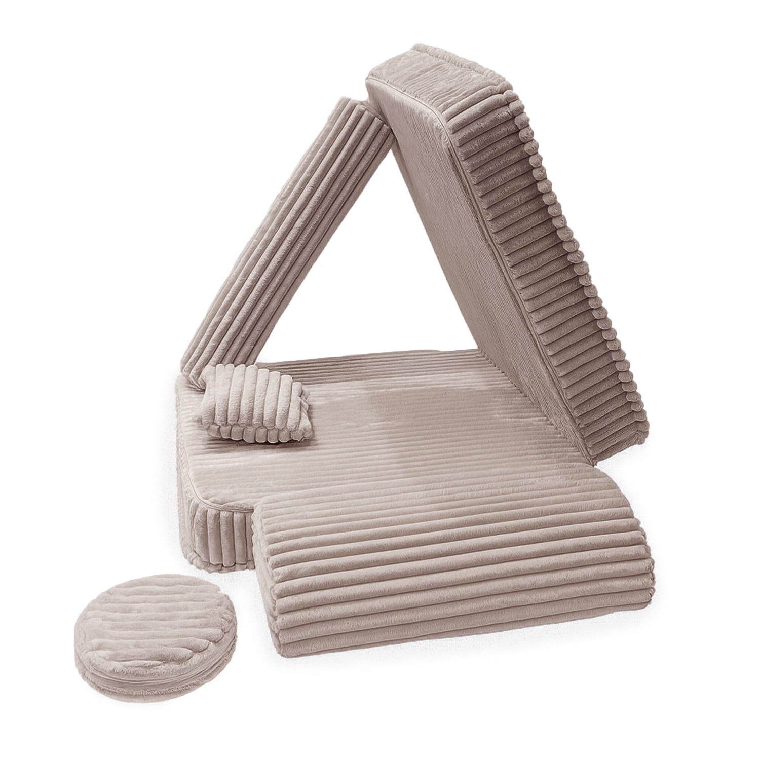 Meowbaby Modularer Kindersessel – 5 Elemente | Churros | 80 cm 