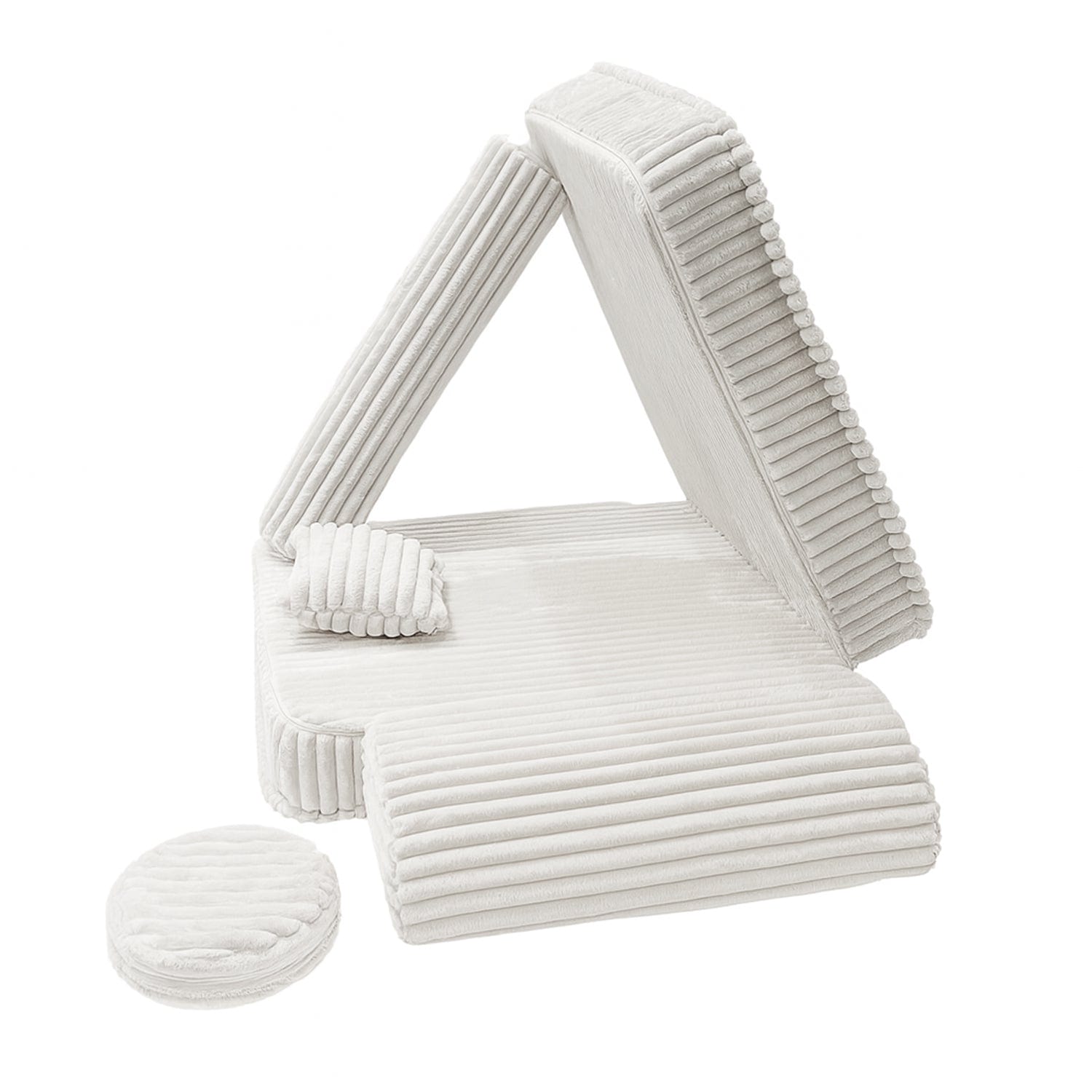 Meowbaby Modularer Kindersessel – 5 Elemente | Churros | 80 cm 