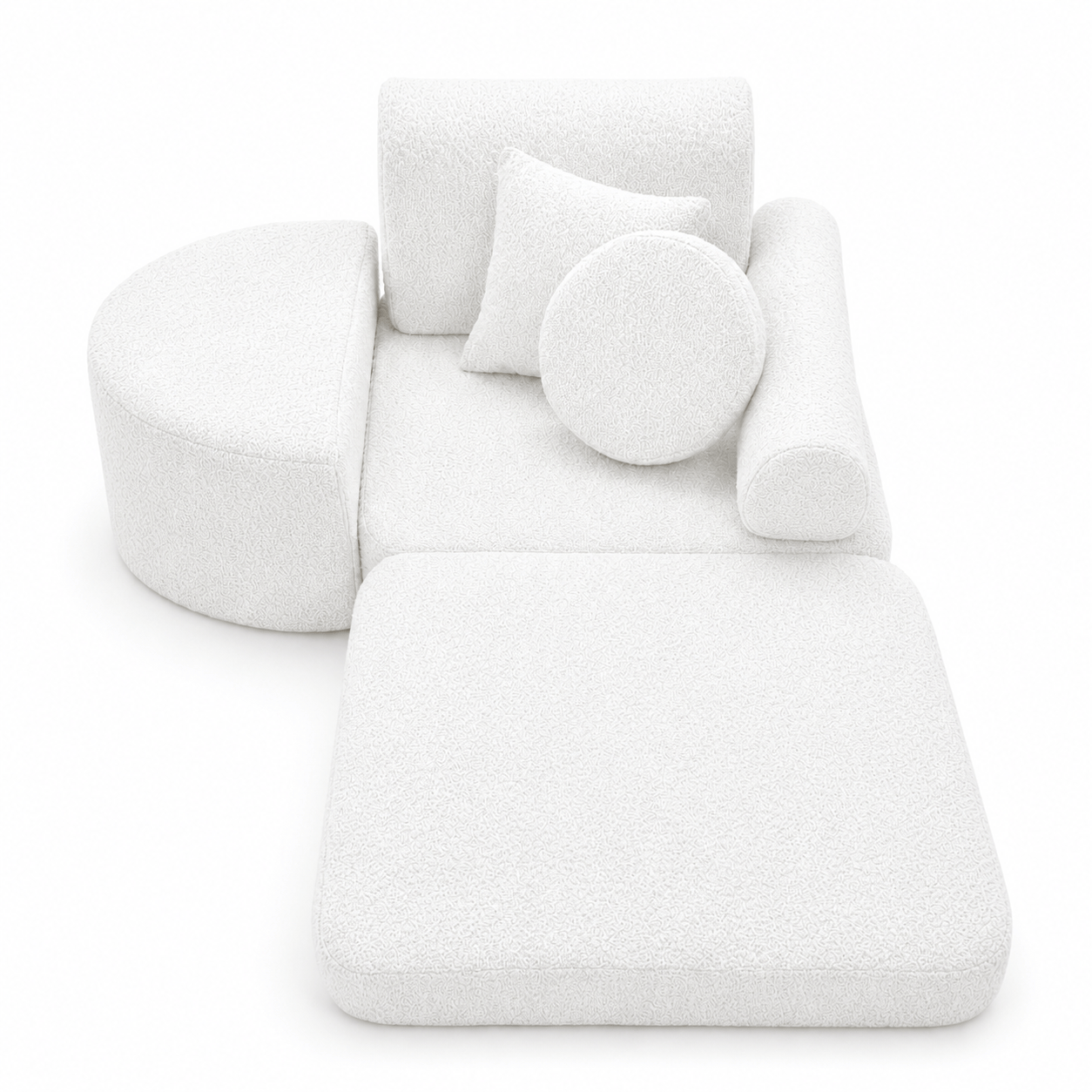 Modularer Sessel für Kinder – 6 Elemente | Boucle | 60cm