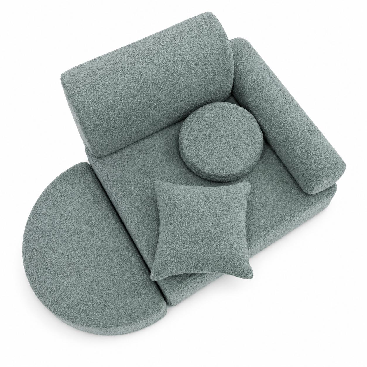 Modularer Sessel für Kinder – 6 Elemente | Boucle | 60cm