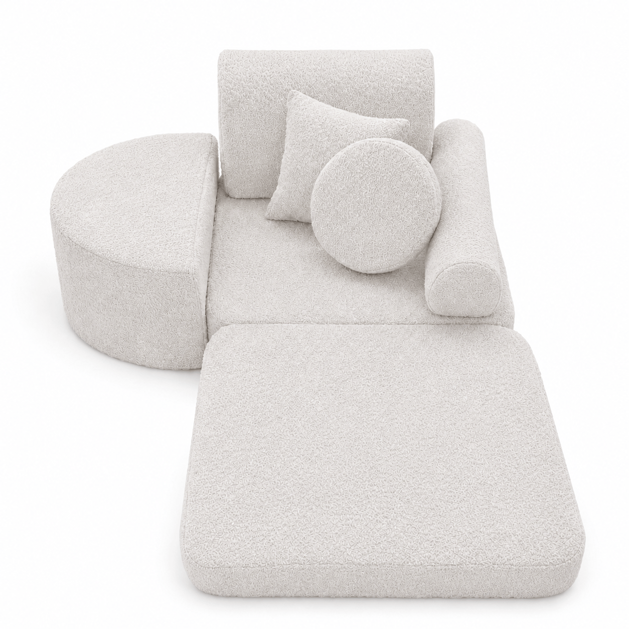 Modularer Sessel für Kinder – 6 Elemente | Boucle | 60cm