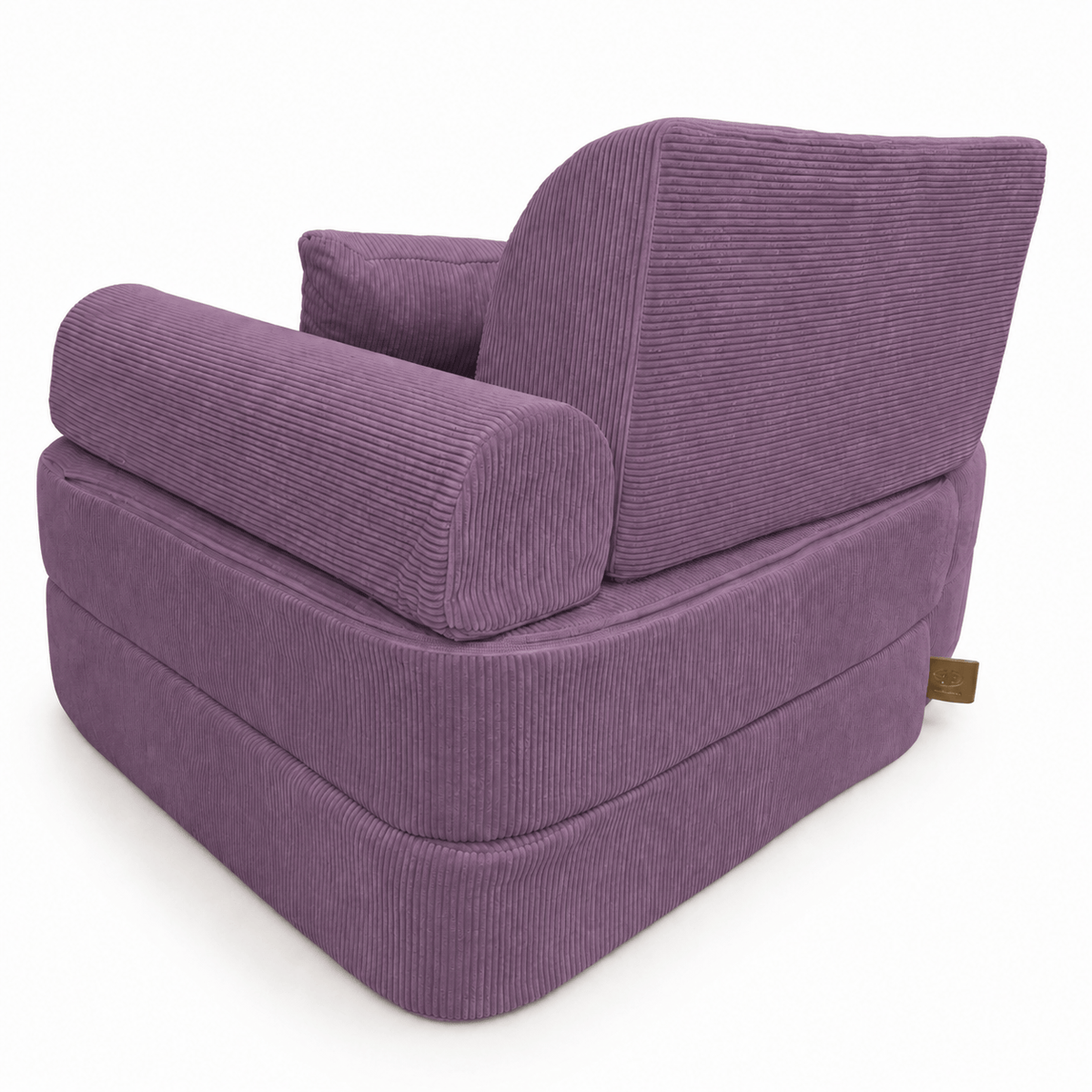 MeowBaby Kindersessel 3-in-1 Max Premium Cord - faltbare Kindercouch & Spielmatratze - Slim Cord Edition