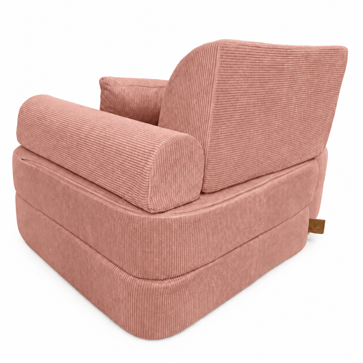 MeowBaby Kindersessel 3-in-1 Max Premium Cord - faltbare Kindercouch & Spielmatratze - Slim Cord Edition
