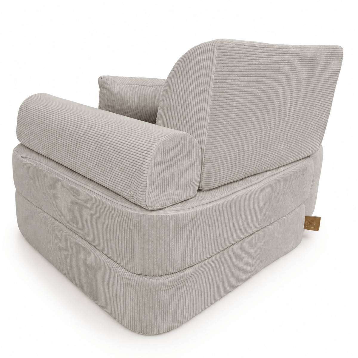 MeowBaby Kindersessel 3-in-1 Max Premium Cord - faltbare Kindercouch & Spielmatratze - Slim Cord Edition