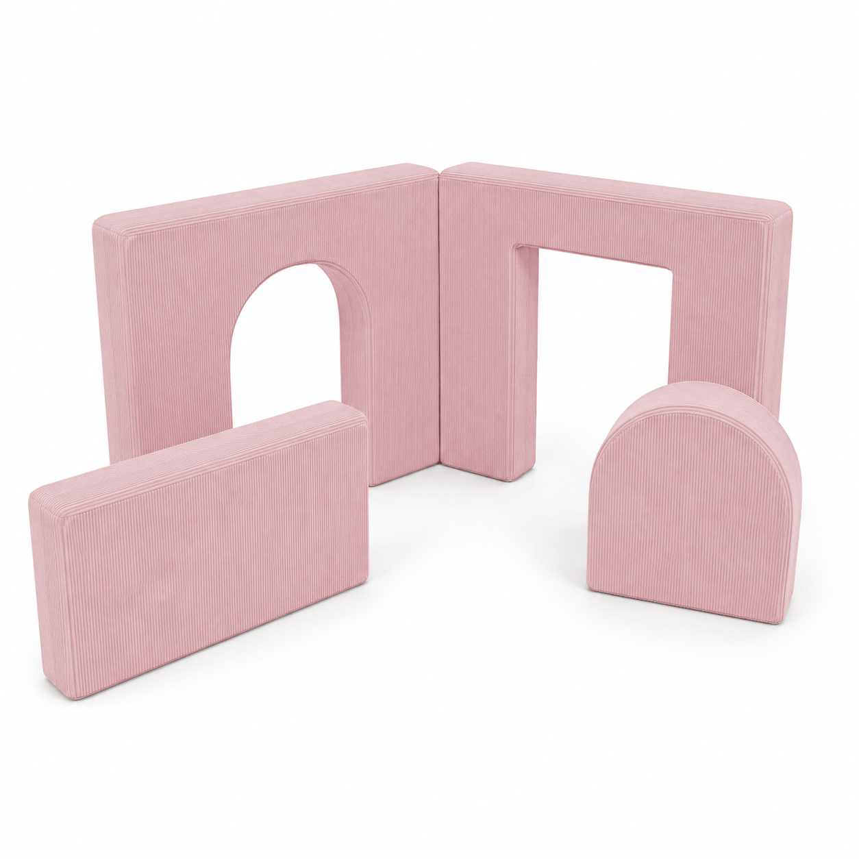 Meowbaby Schaumstoff-Spielplatz für Kinder Archway | 4 Elemente | Premium | 120 cm | Slimcord 