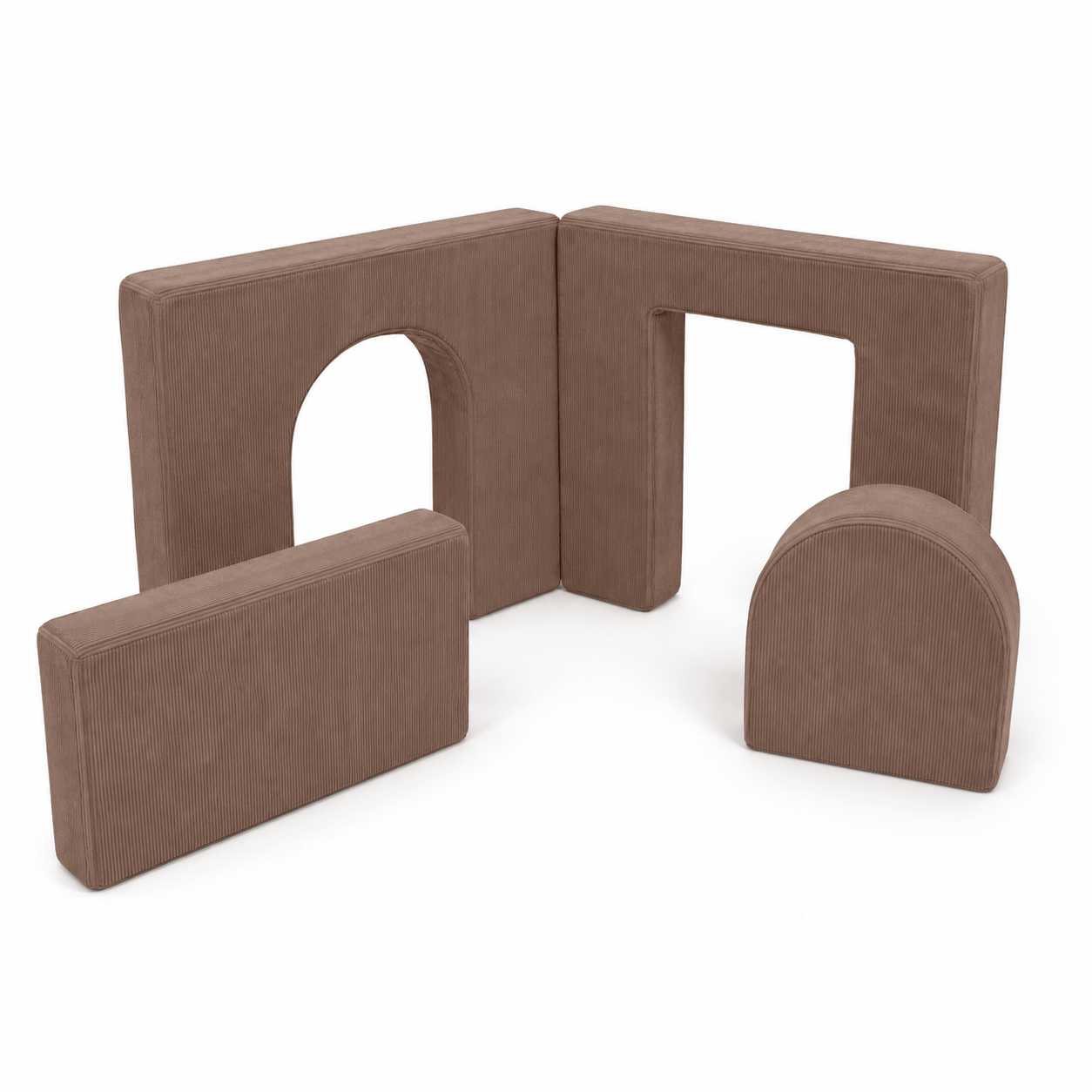 Meowbaby Schaumstoff-Spielplatz für Kinder Archway | 4 Elemente | Premium | 160 cm | Slimcord 