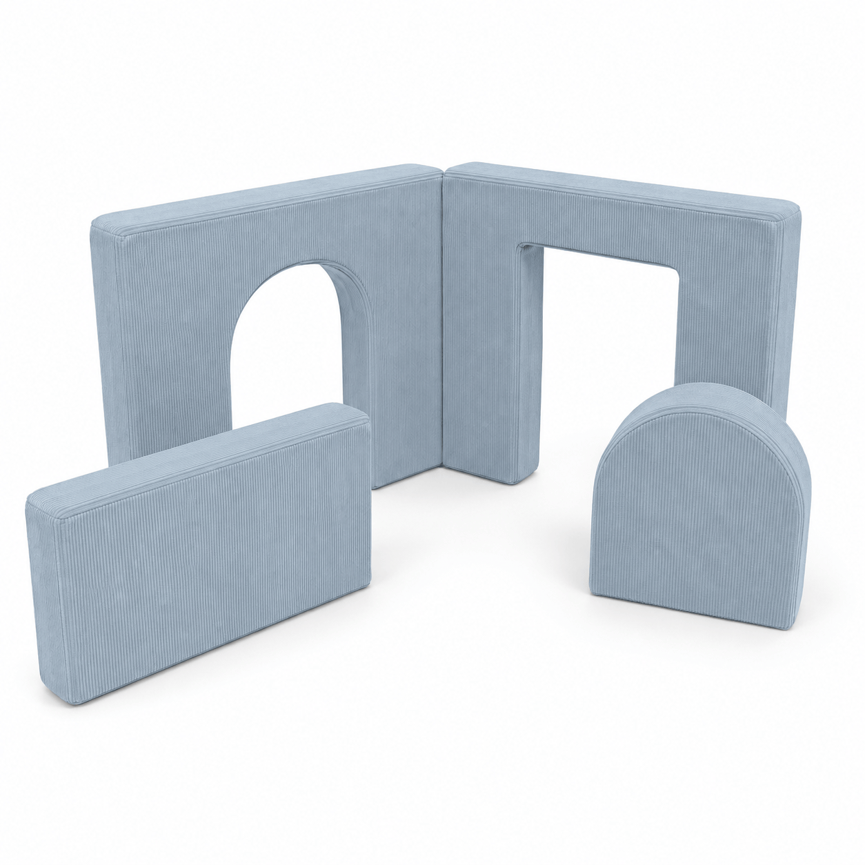 Meowbaby Schaumstoff-Spielplatz für Kinder Archway | 4 Elemente | Premium | 160 cm | Slimcord 
