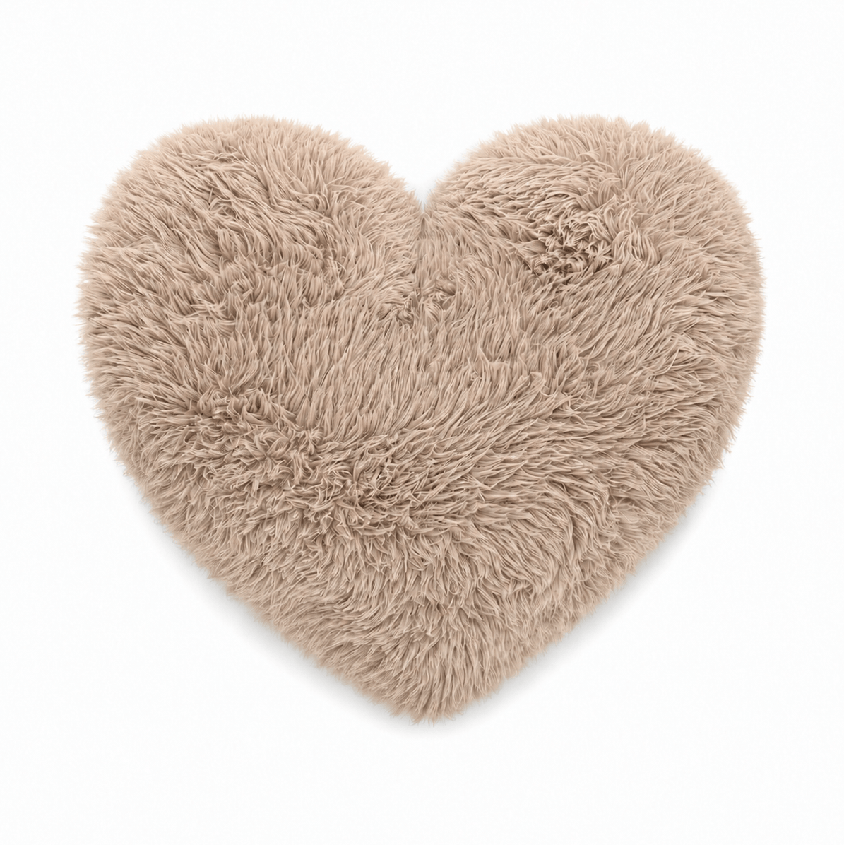 Meowbaby Dekoratives Herz-Kissen für Kinder Furry Heart – weich und stilvoll | Mammoth 