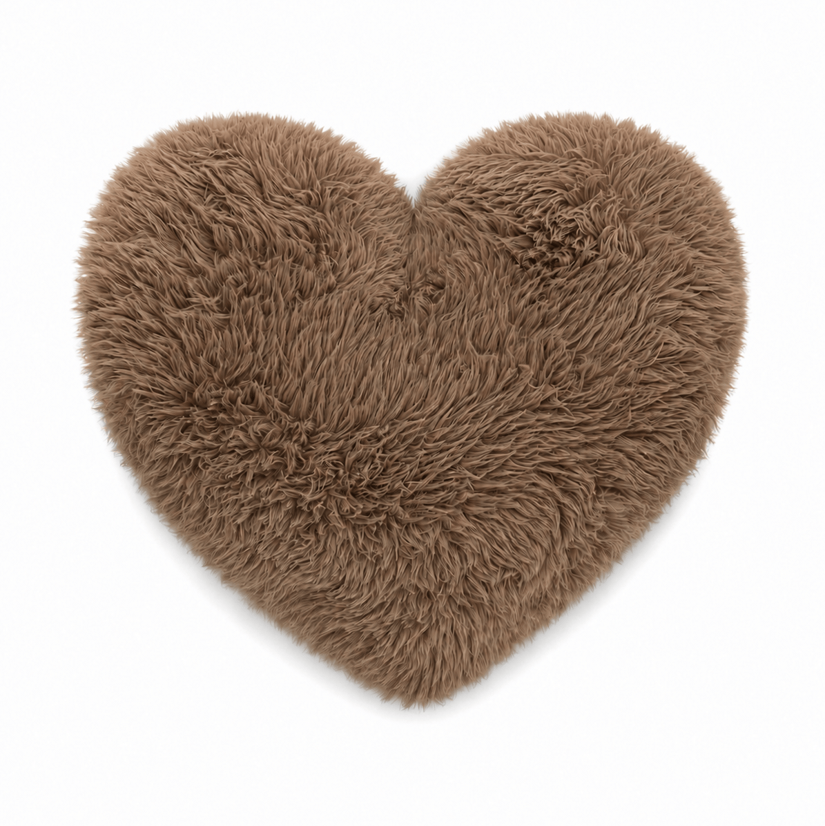 Meowbaby Dekoratives Herz-Kissen für Kinder Furry Heart – weich und stilvoll | Mammoth 