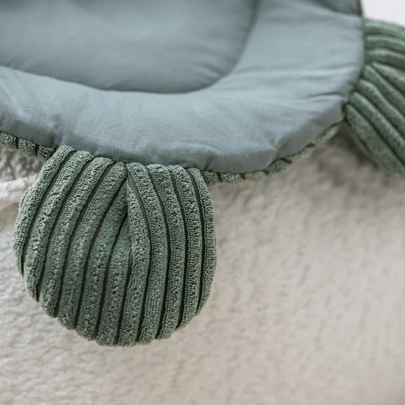 MeowBaby Einschlagdecke Cord zum Schlafen & Kuscheln – Ästhetik ecru/beige