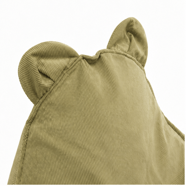 MeowBaby Kindersessel Bären-Sitzsack Cord Premium - Slim Cord Edition