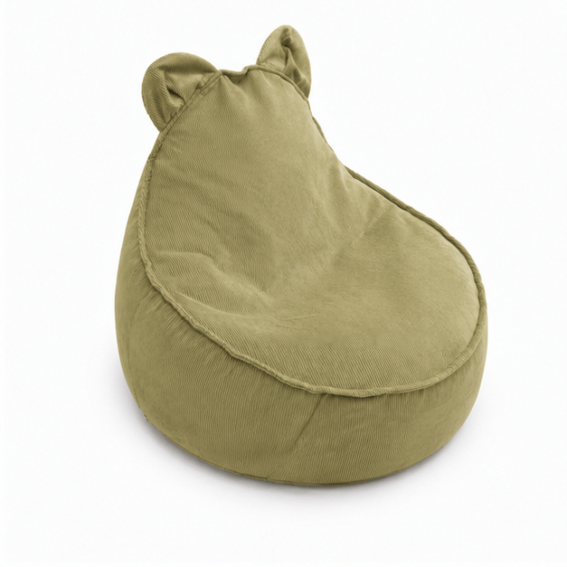 MeowBaby Kindersessel Bären-Sitzsack Cord Premium - Slim Cord Edition