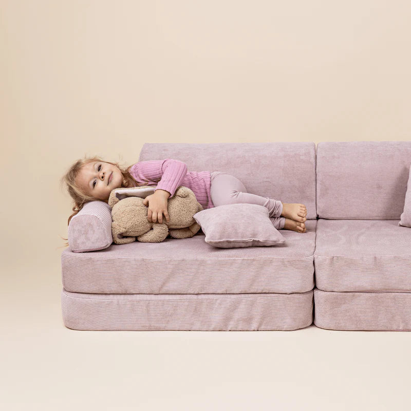 MeowBaby Spielsofa Cord Premium - powder pink