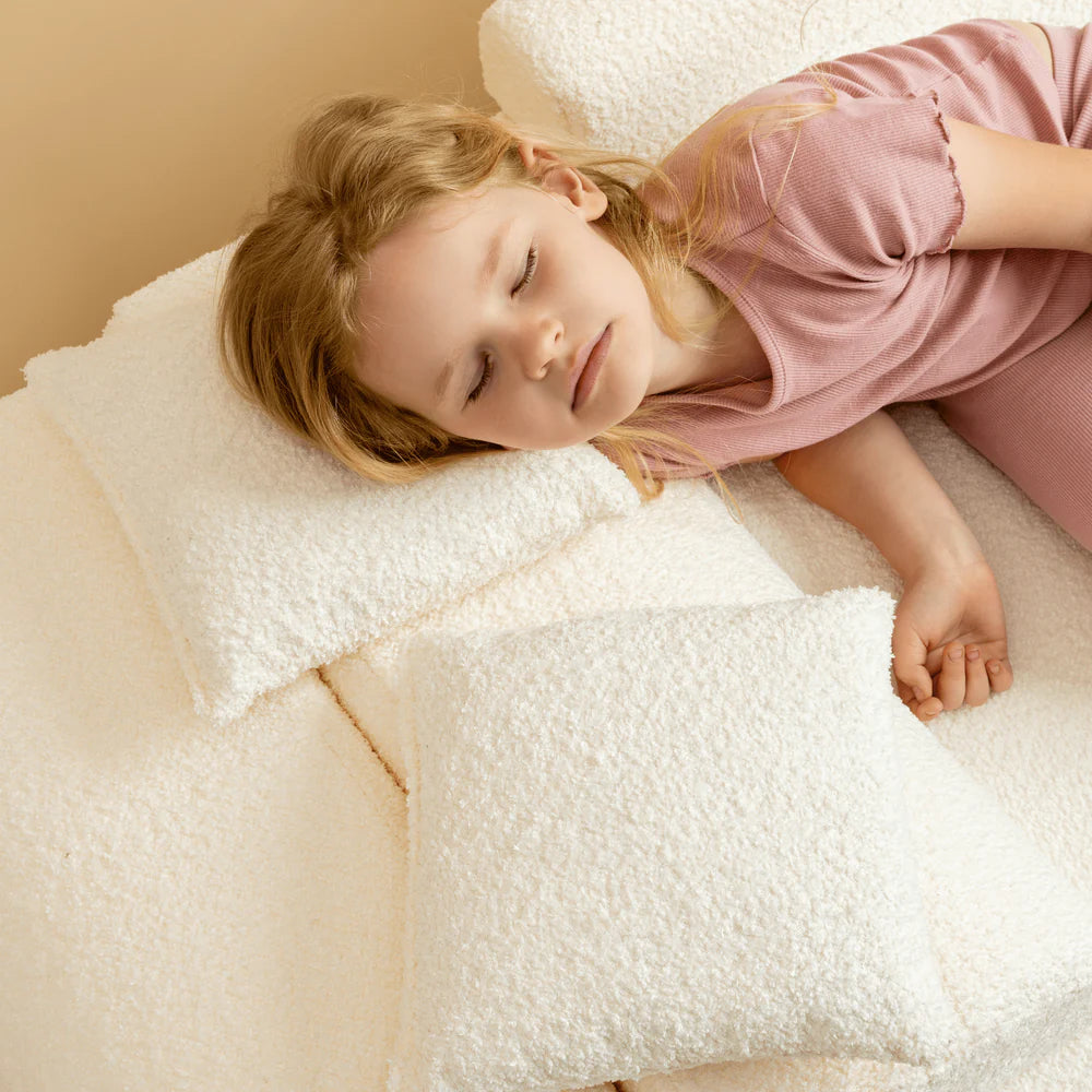 MeowBaby Spielsofa Mini Max Bouclé - cremé/weiss