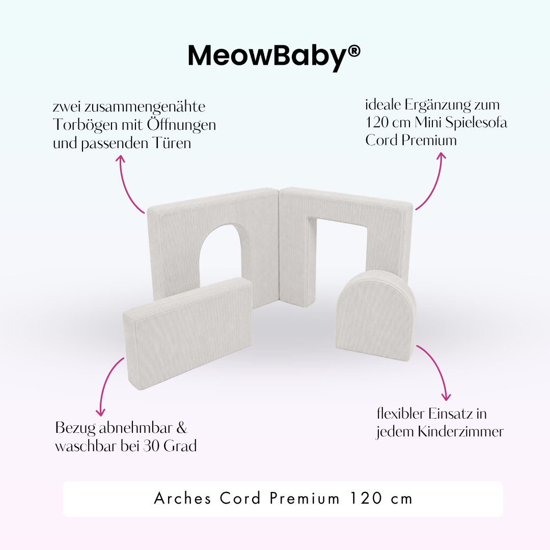 MeowBaby Arches Cord Premium 120 cm - Slim Cord Edition