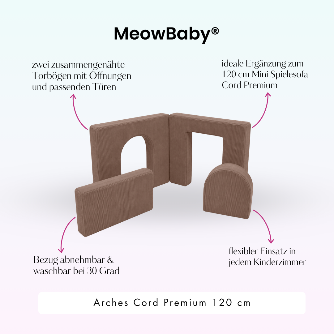 MeowBaby Arches Cord Premium 120 cm - Slim Cord Edition