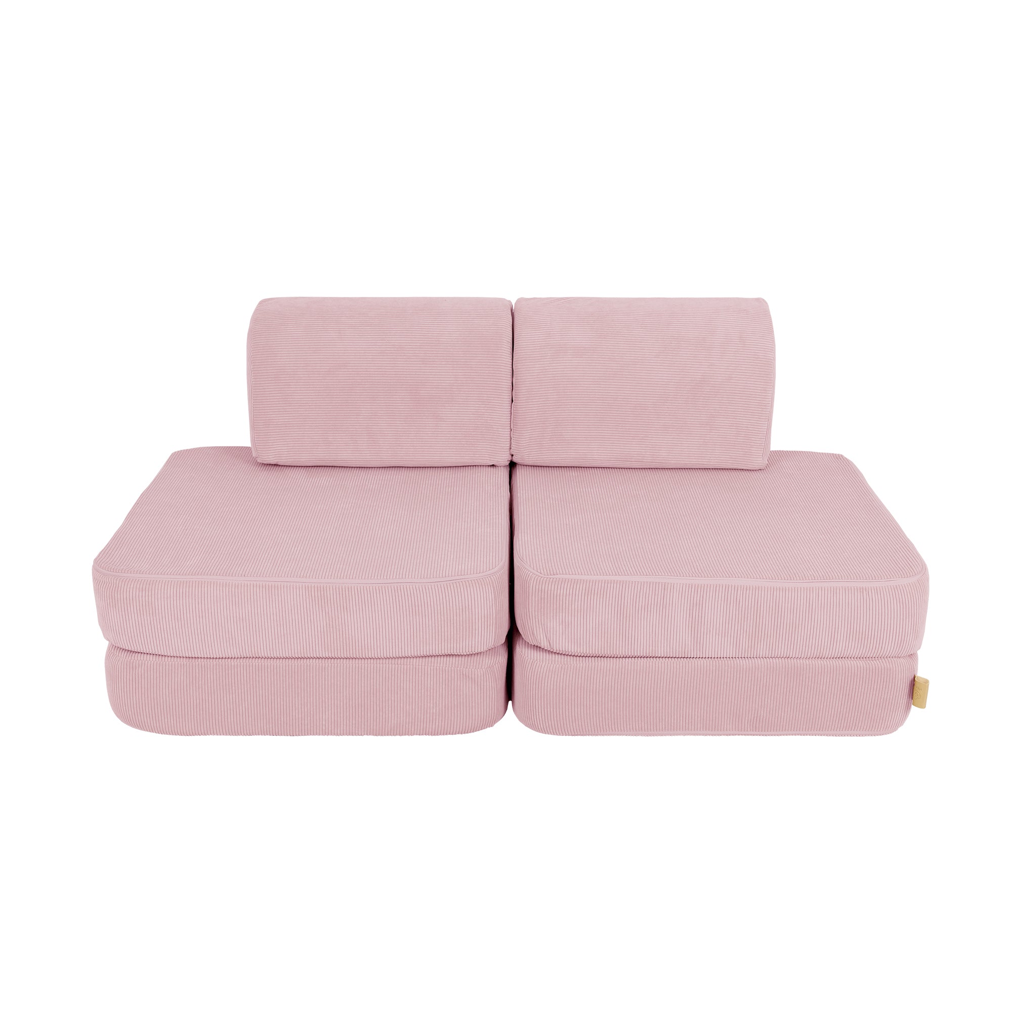 MeowBaby Spielsofa Mini Basic Cord Premium - powder pink