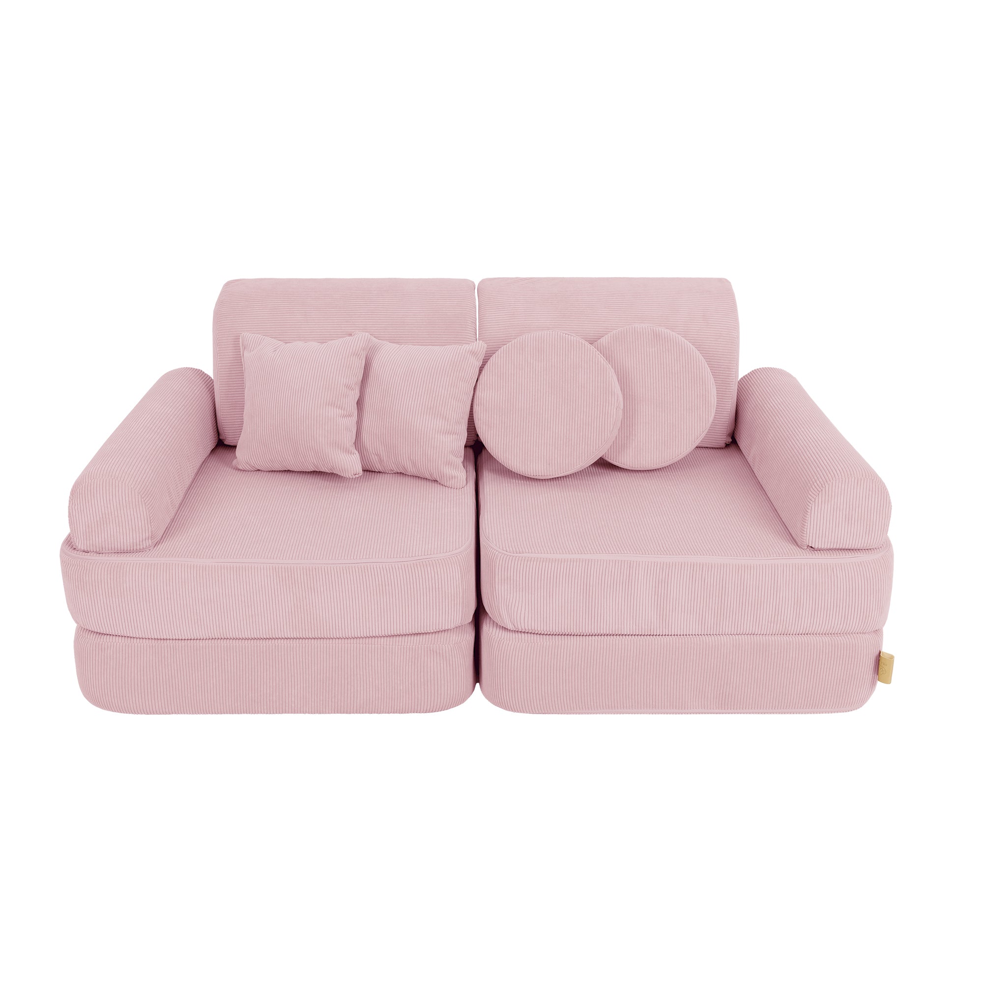 MeowBaby Spielsofa Mini Plus Cord Premium - powder pink